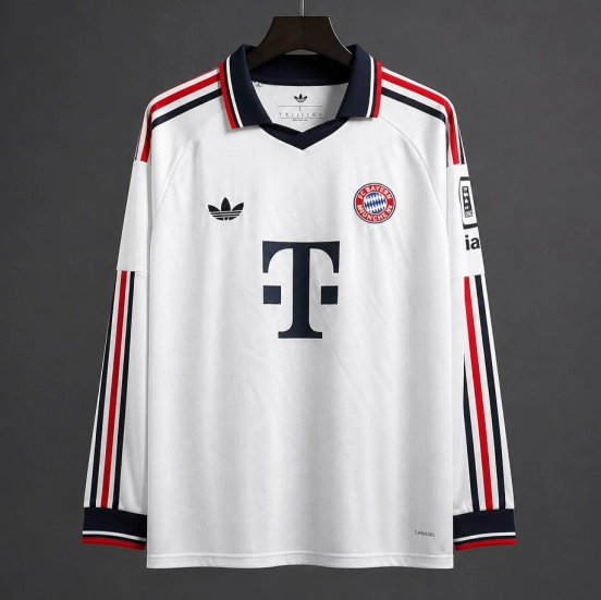 26/27 Bayern Munich Away White Long Sleeve Jersey