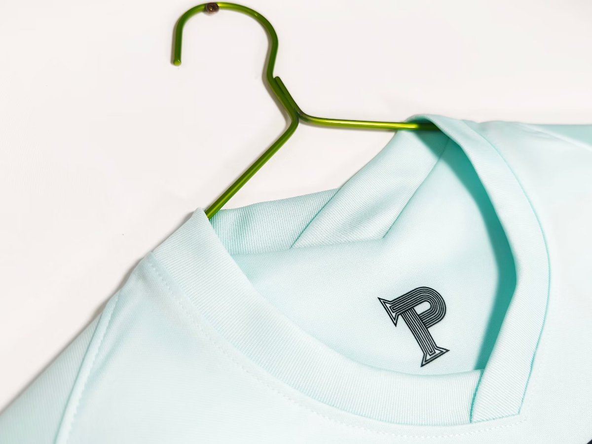 Retro 2020 Portugal Mint Green with Red Stripes Away Long Sleeve Jersey