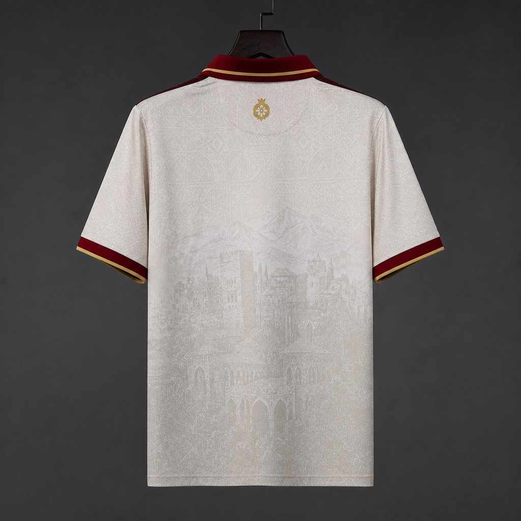 26/27 Granada CF 95th Anniversary Special Edition Off White Polo Jersey