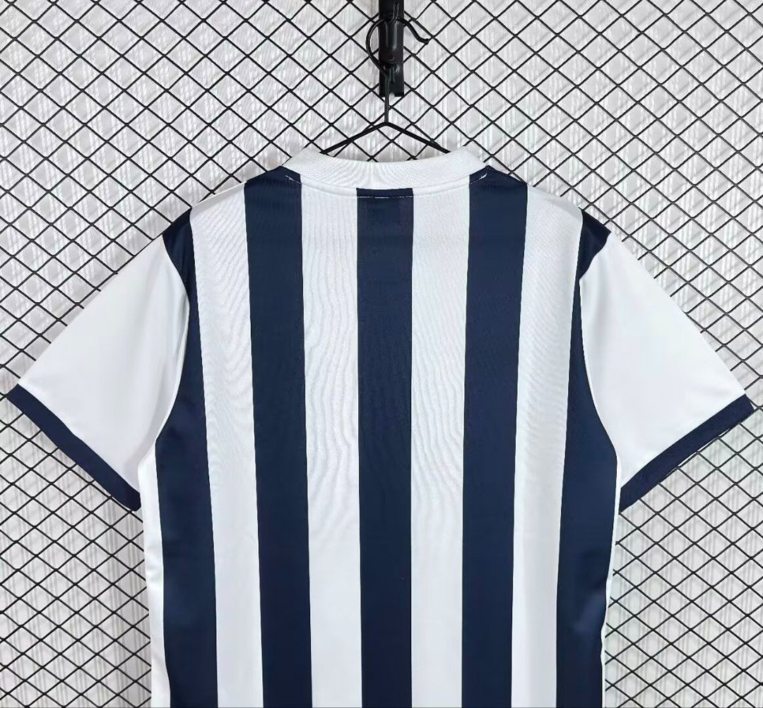 Retro 02/03 West Bromwich Albion Home White Stripes Jersey